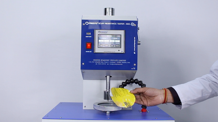 scuff resistance tester
