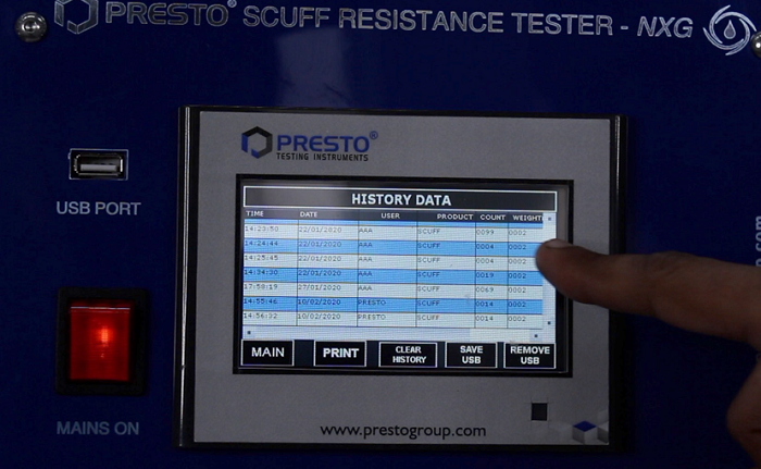 scuff resistance testing