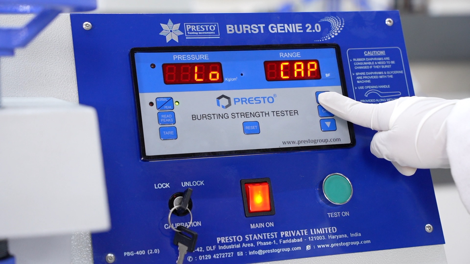 Bursting Strength Tester